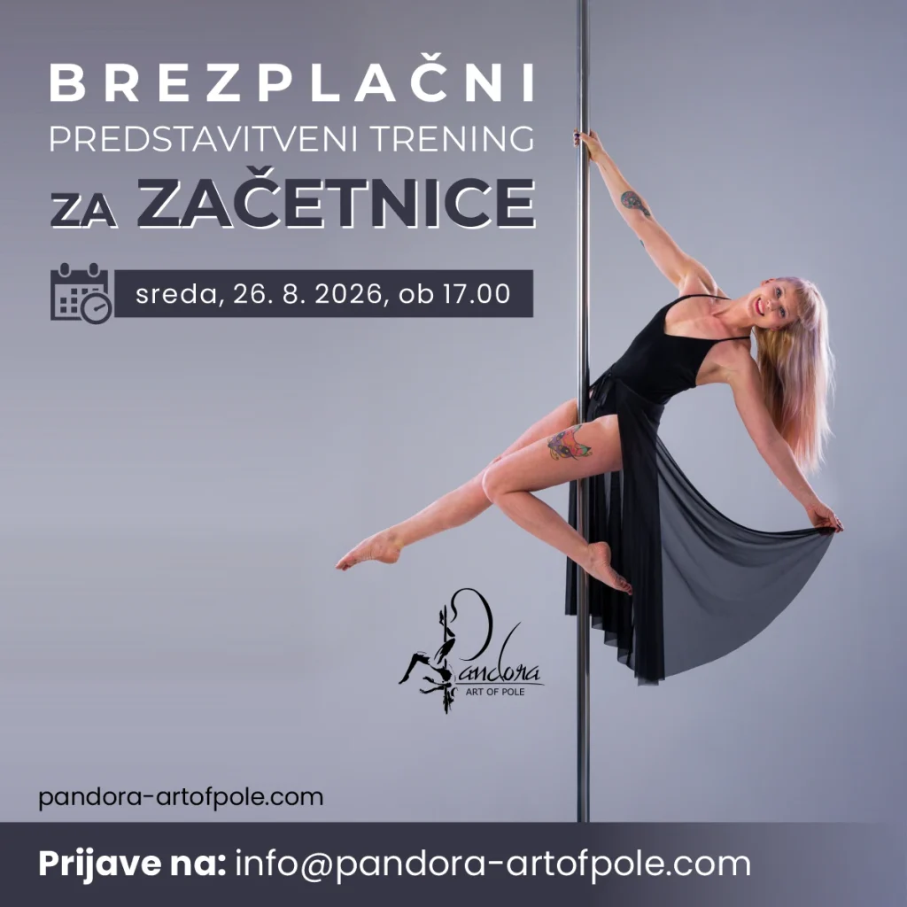 V mesecu avgustu vpisujemo nove skupine za začetnice in vas lepo vabimo na predstavitveni trening, ki bo v sredo, 26. 08. 2026, ob 17.00 v naših prostorih, v centru mesta Maribor.